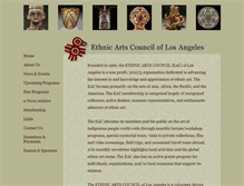 Tablet Screenshot of ethnicartscouncil.org
